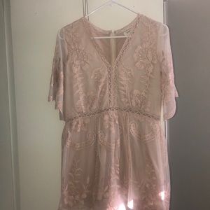 Rose gold romper
